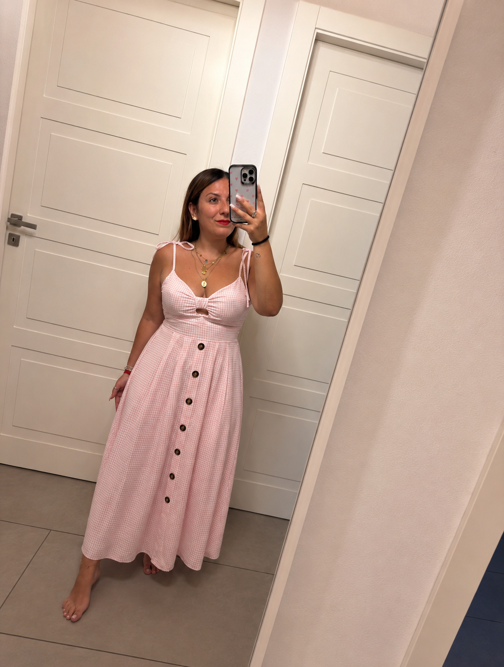 Abito Rosa e azzurro