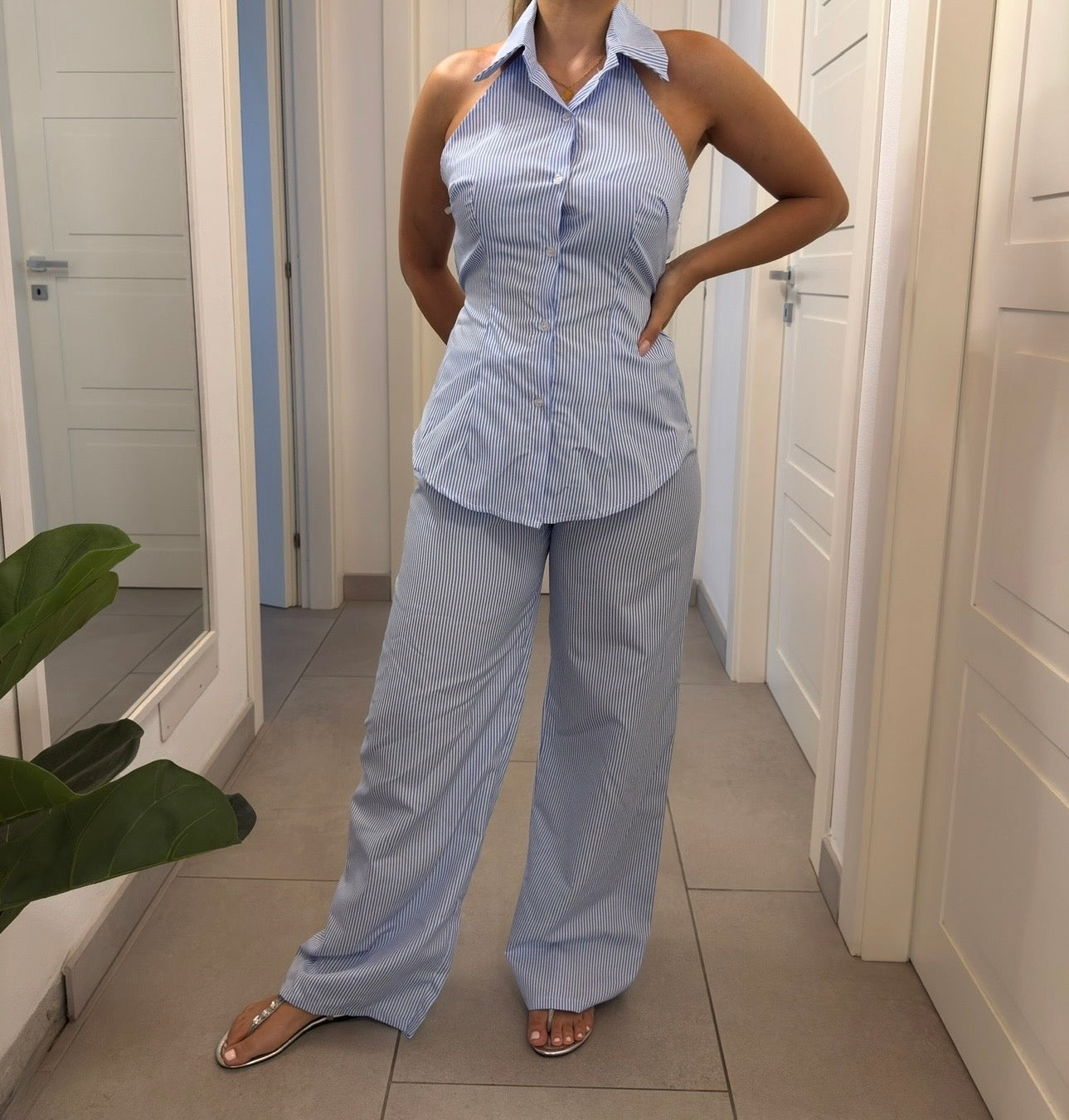 Completo a righe chic