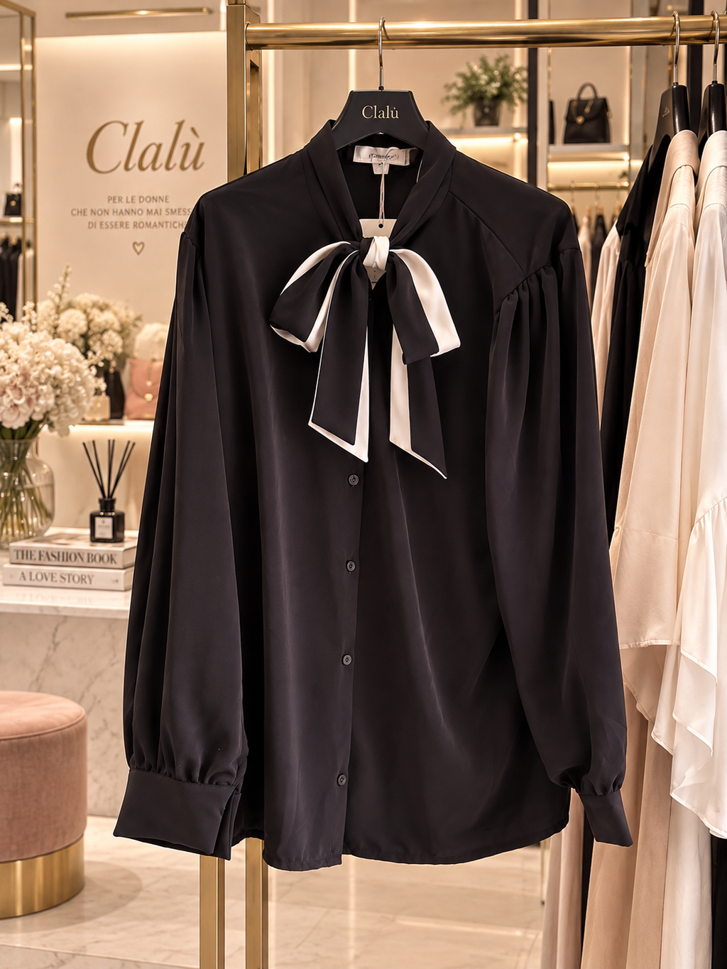 Camicia nera e bianca