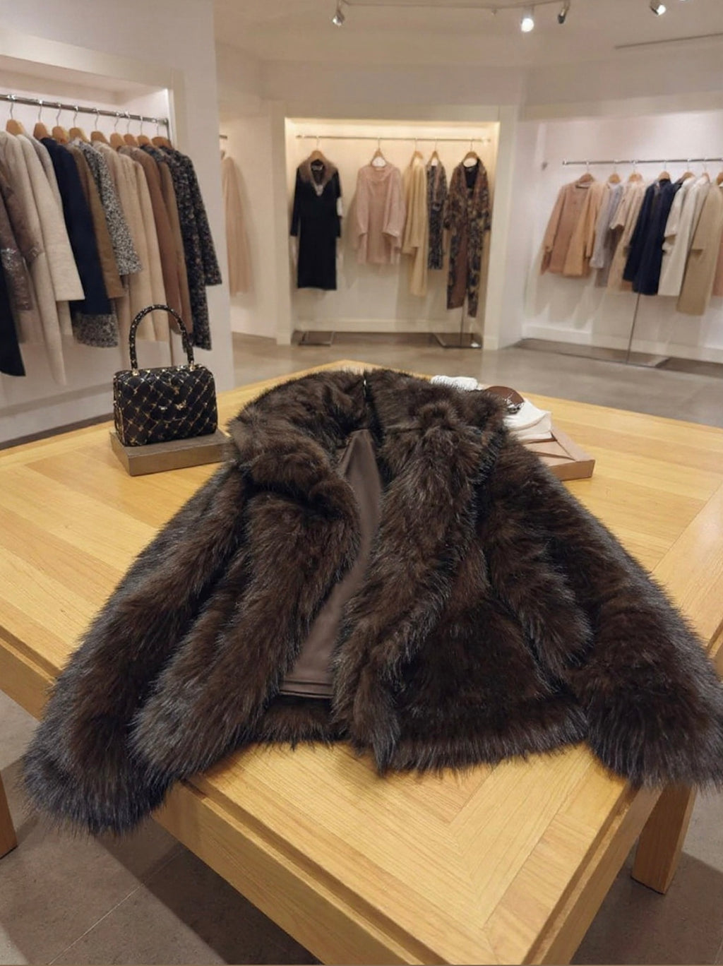 Pelliccia pellicciosa Aria Fur Marrone