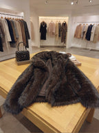 Pelliccia pellicciosa Aria Fur Marrone