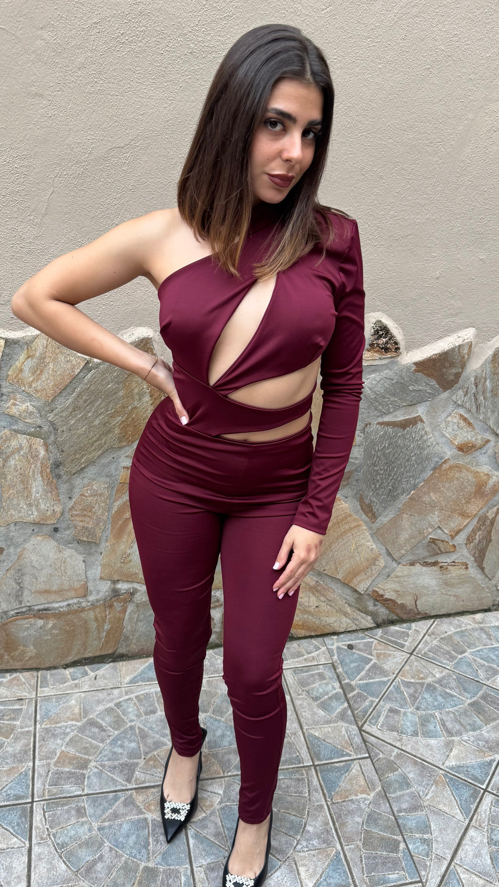 Tuta Sensual Bordeaux