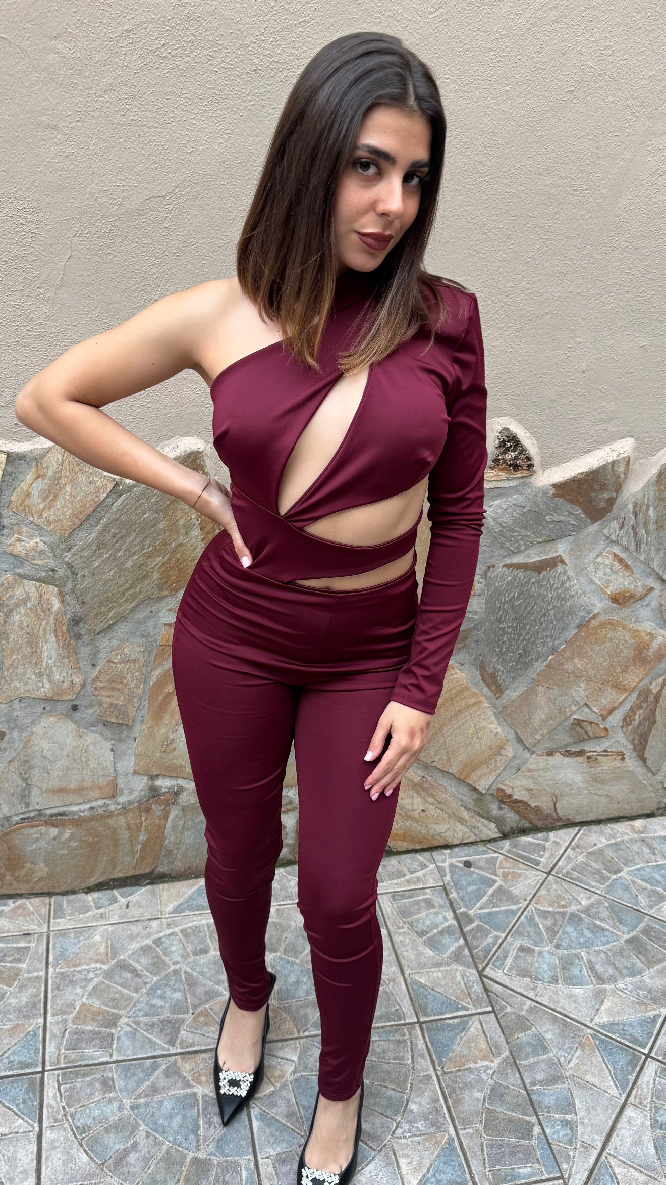 Tuta Sensual Bordeaux