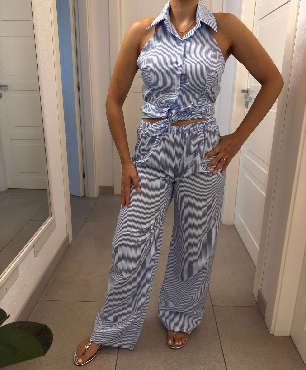 Completo a righe chic