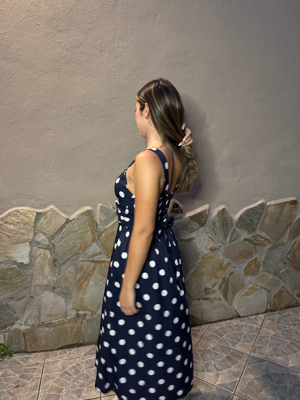Abito Pois Blu “Dolce Estate”