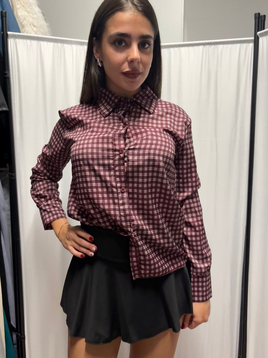 Camicia a quadretti autunnale