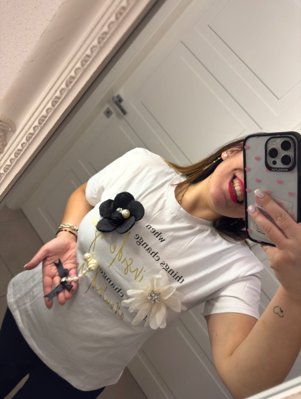 T-shirt flowers fiocchi
