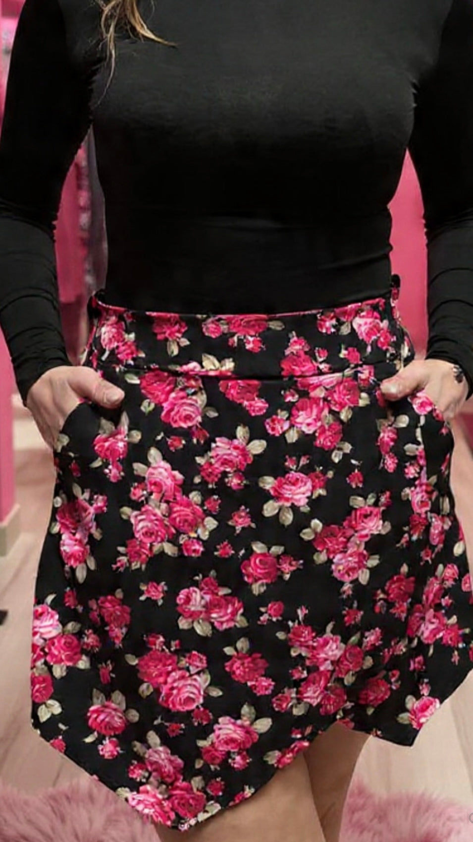 Skort Rose Noir