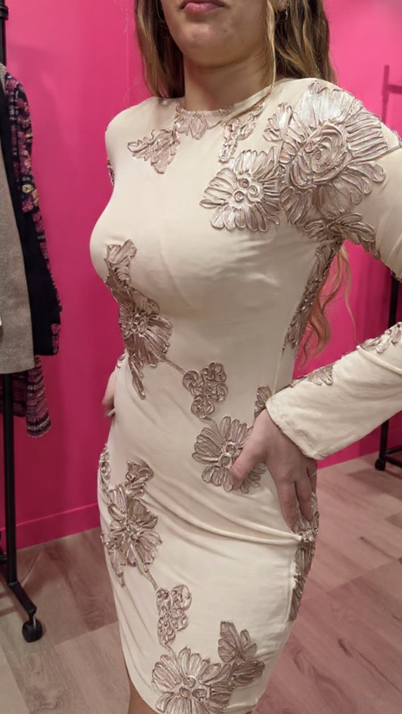 Abito ricami floreale