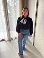 Camicia nera e bianca