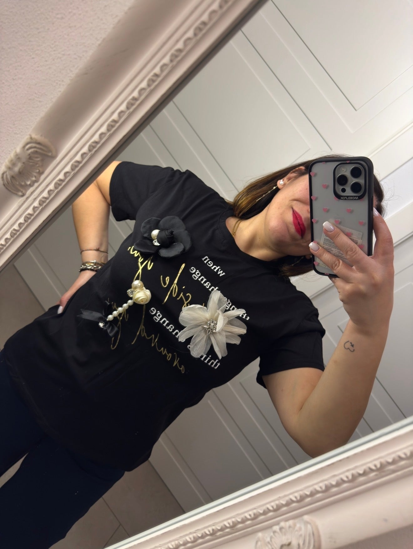 T-shirt flowers fiocchi