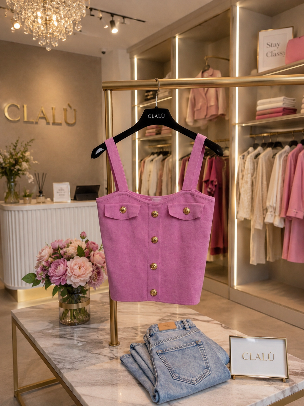 Top rosa “Bon Bon”