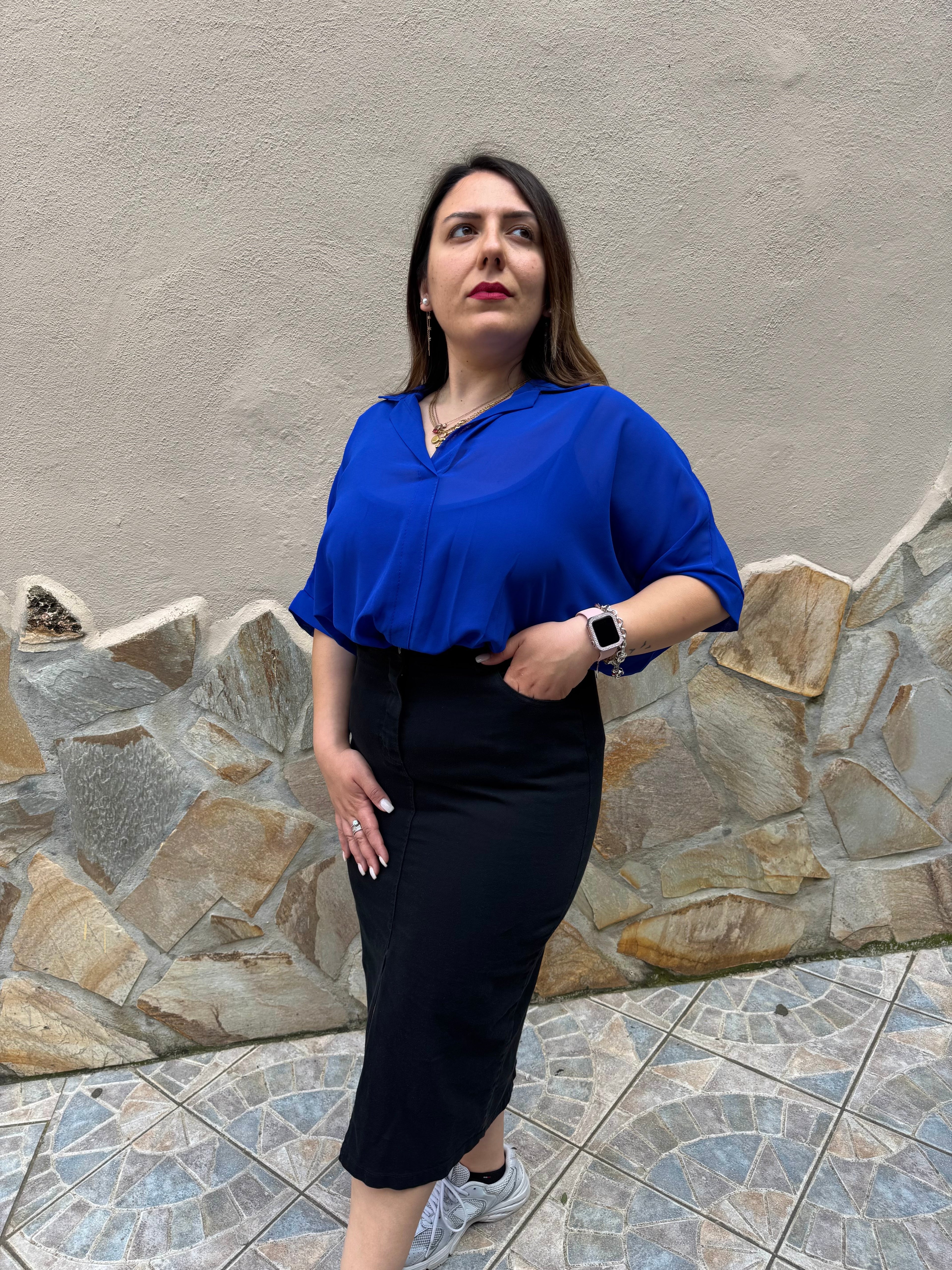 Blusa Aura Blu