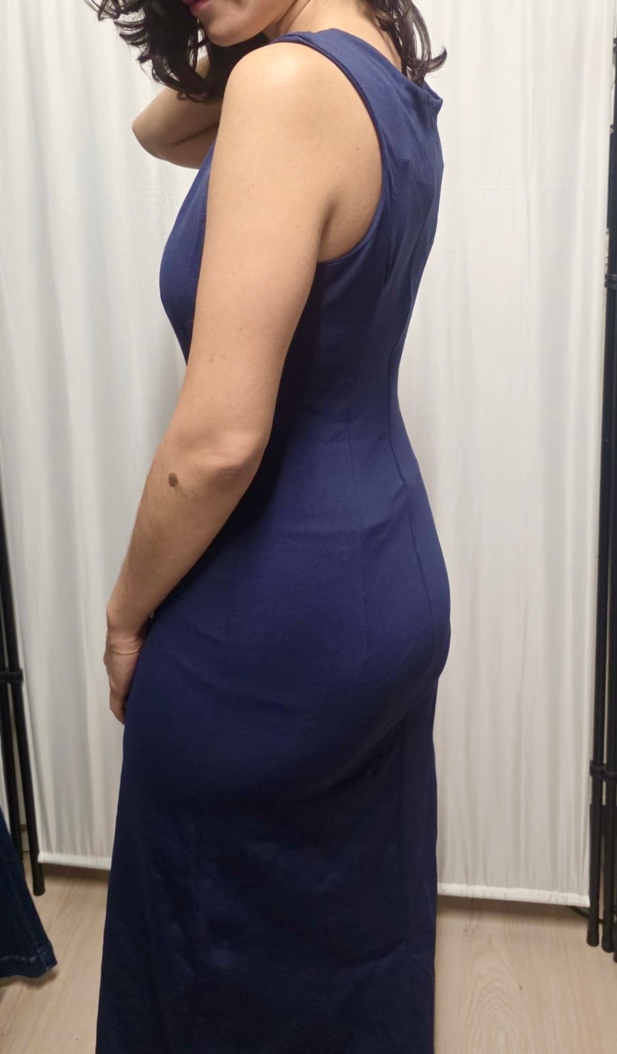 Abito midi blu notte