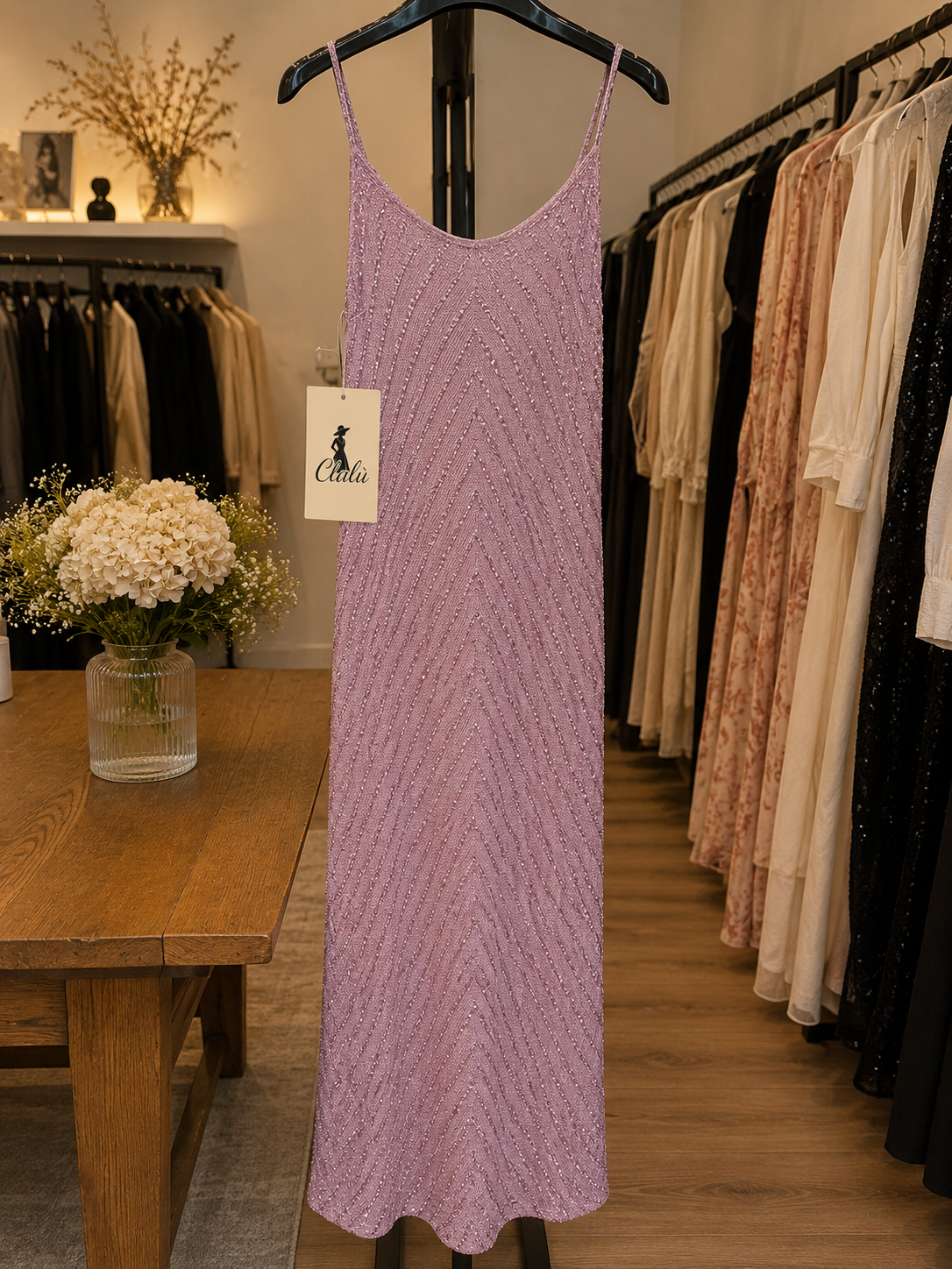 ✨ Abito Lungo Rosa Lurex ✨