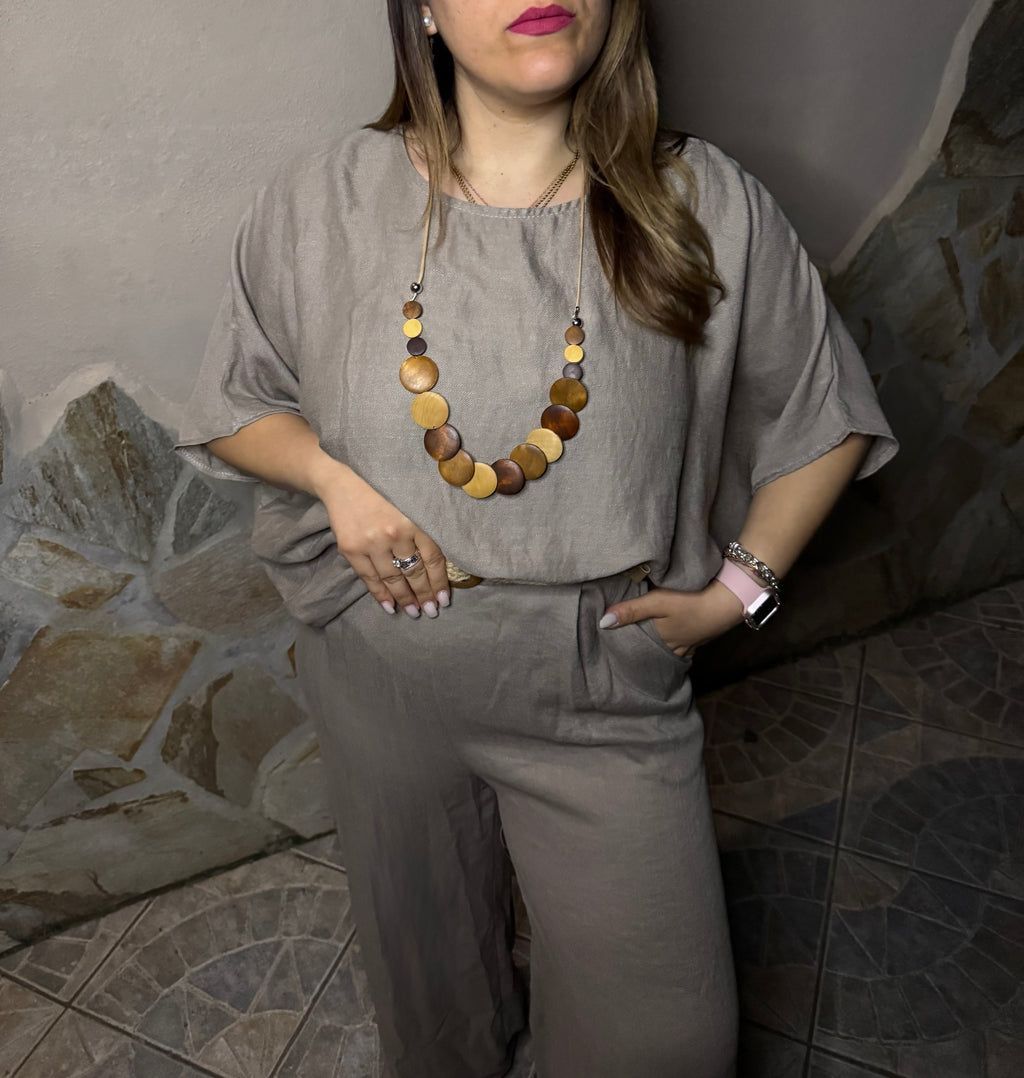 Completo “Easy Chic” Tortora Elegante