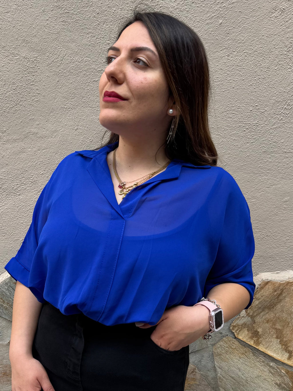 Blusa Aura Blu