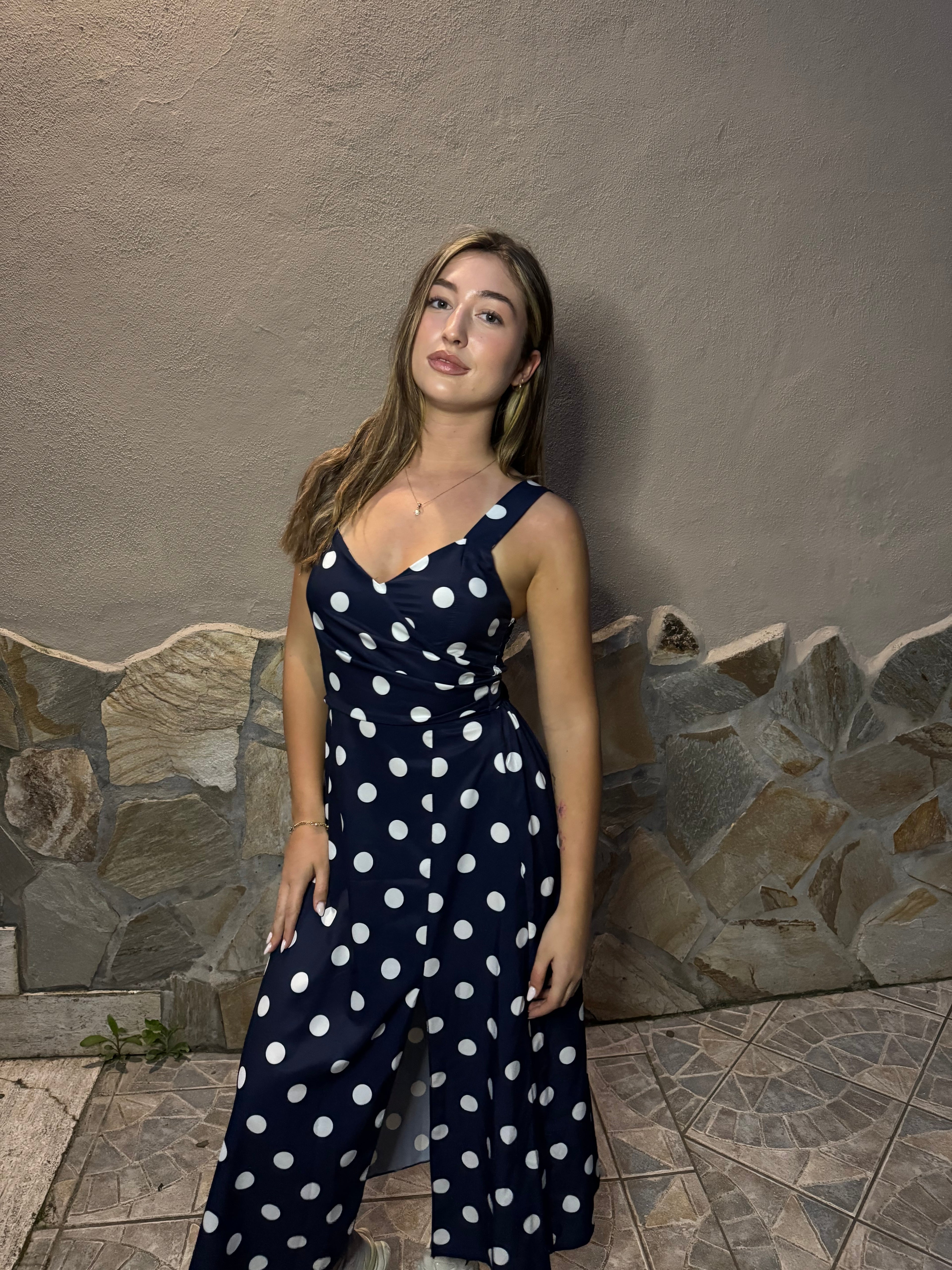 Abito Pois Blu “Dolce Estate”