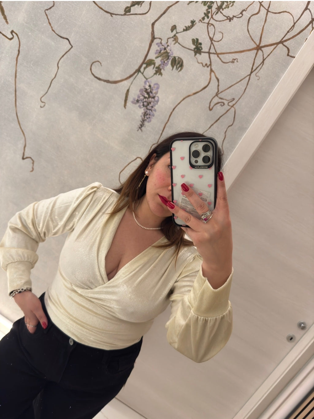 Top Lurex Incrociato Midnight