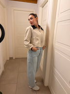 Bomber Beige Contrast