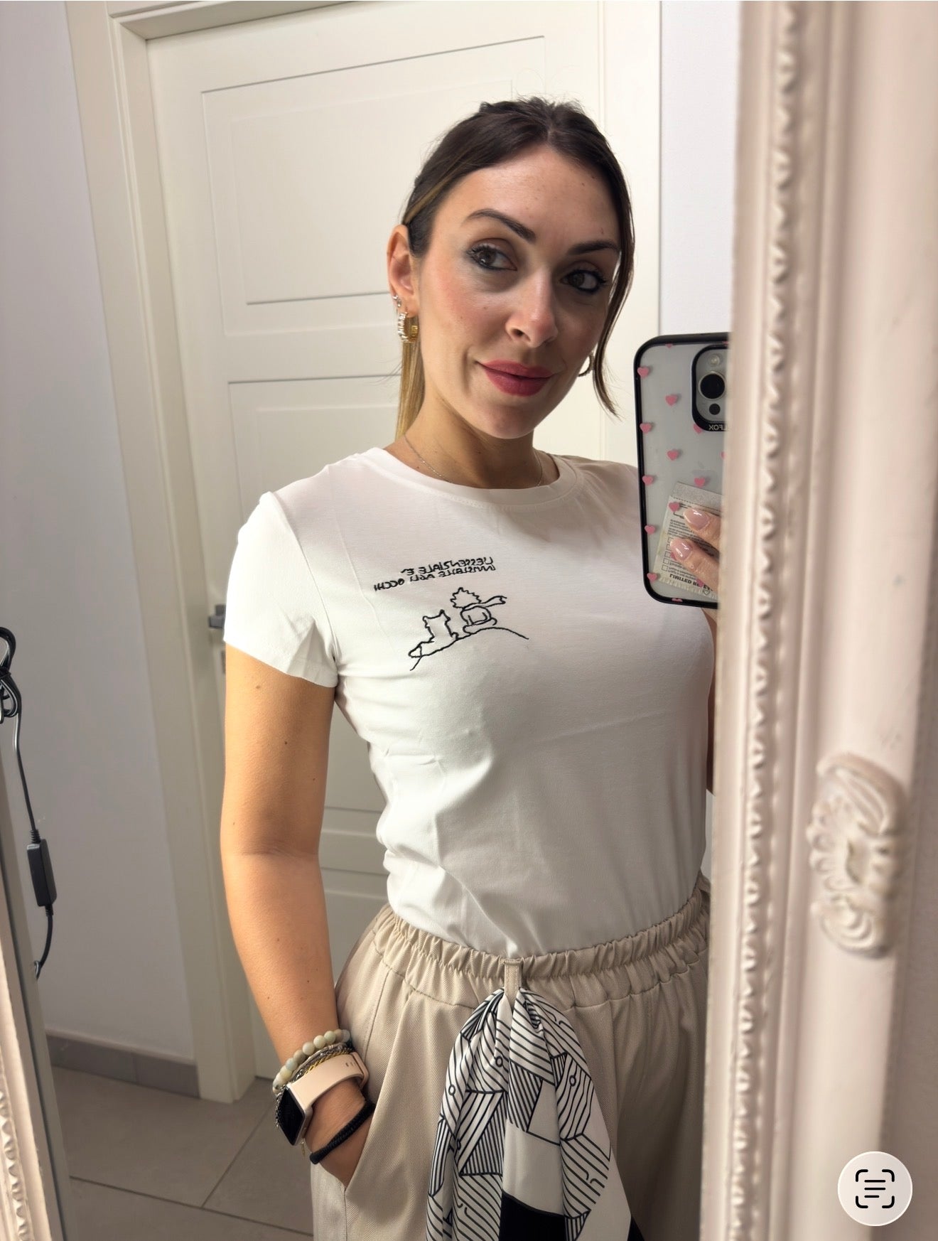 T-shirt flowers fiocchi