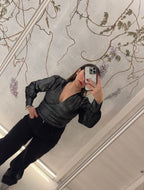 Top Lurex Incrociato Midnight