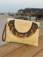 Pochette Intrecciata con Ricami