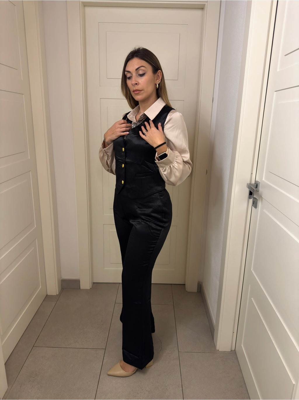 Completo Elegance Black – Gilet & Pantalone