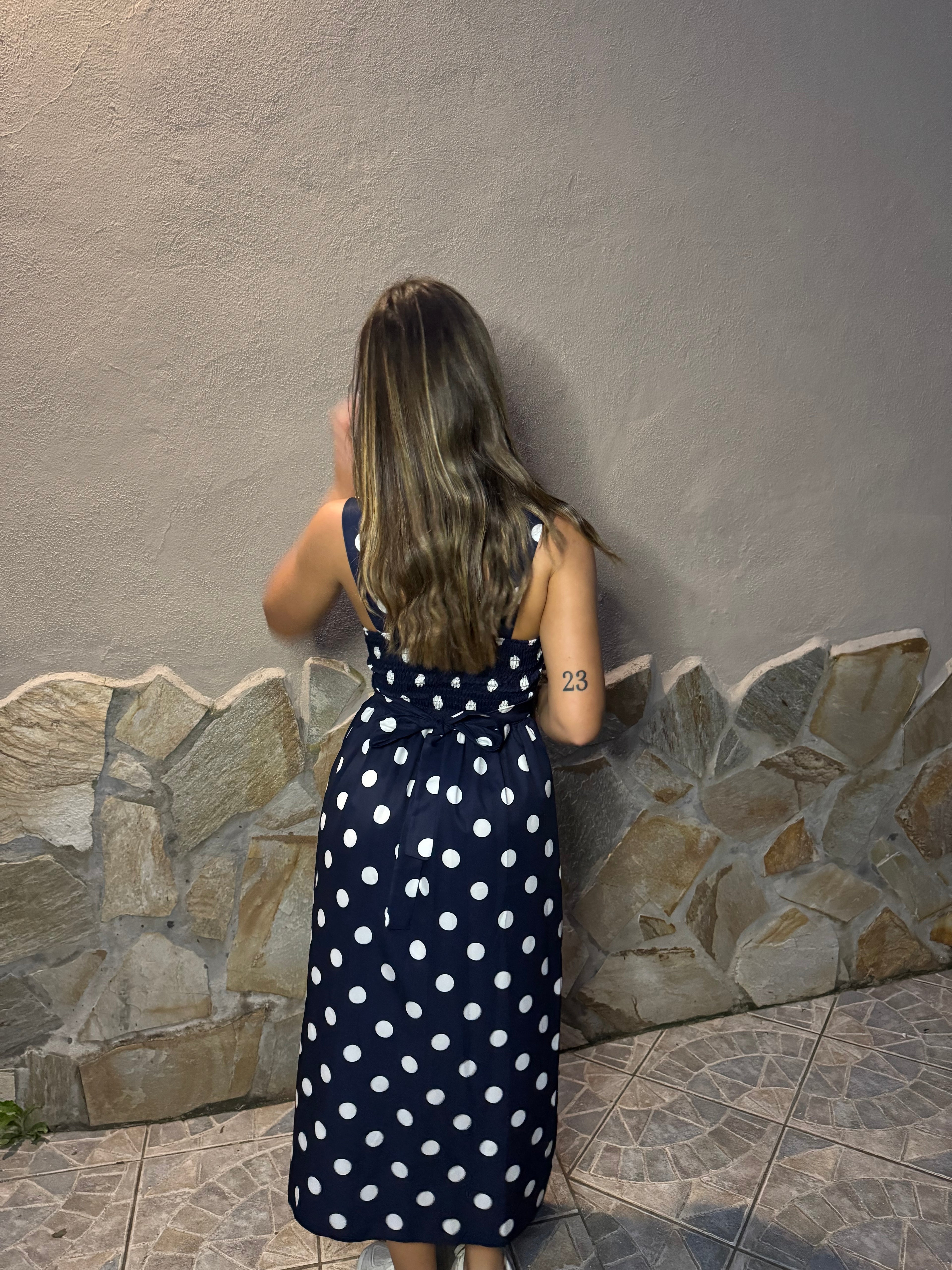 Abito Pois Blu “Dolce Estate”