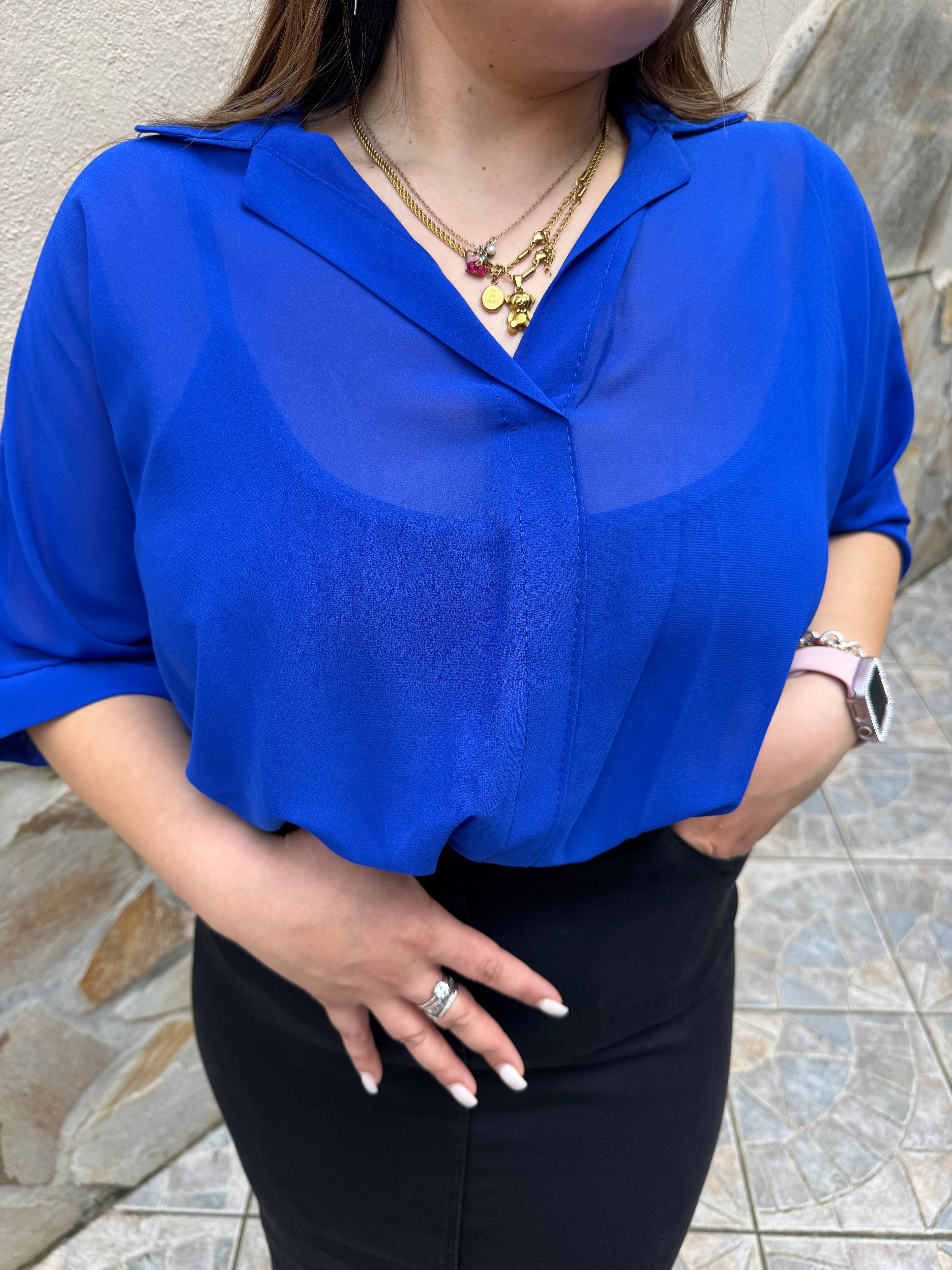 Blusa Aura Blu