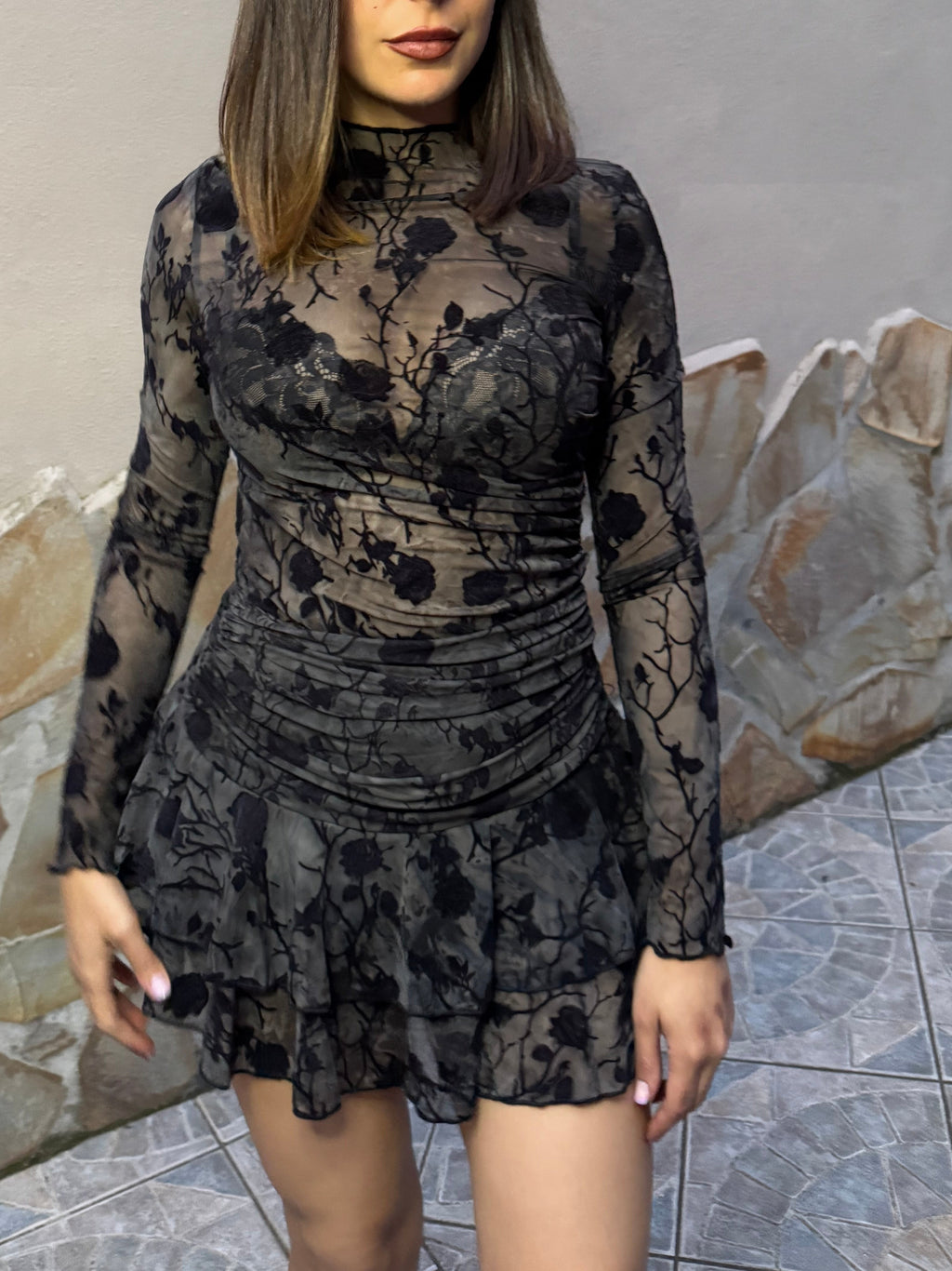 Set maglia + minigonna sexy