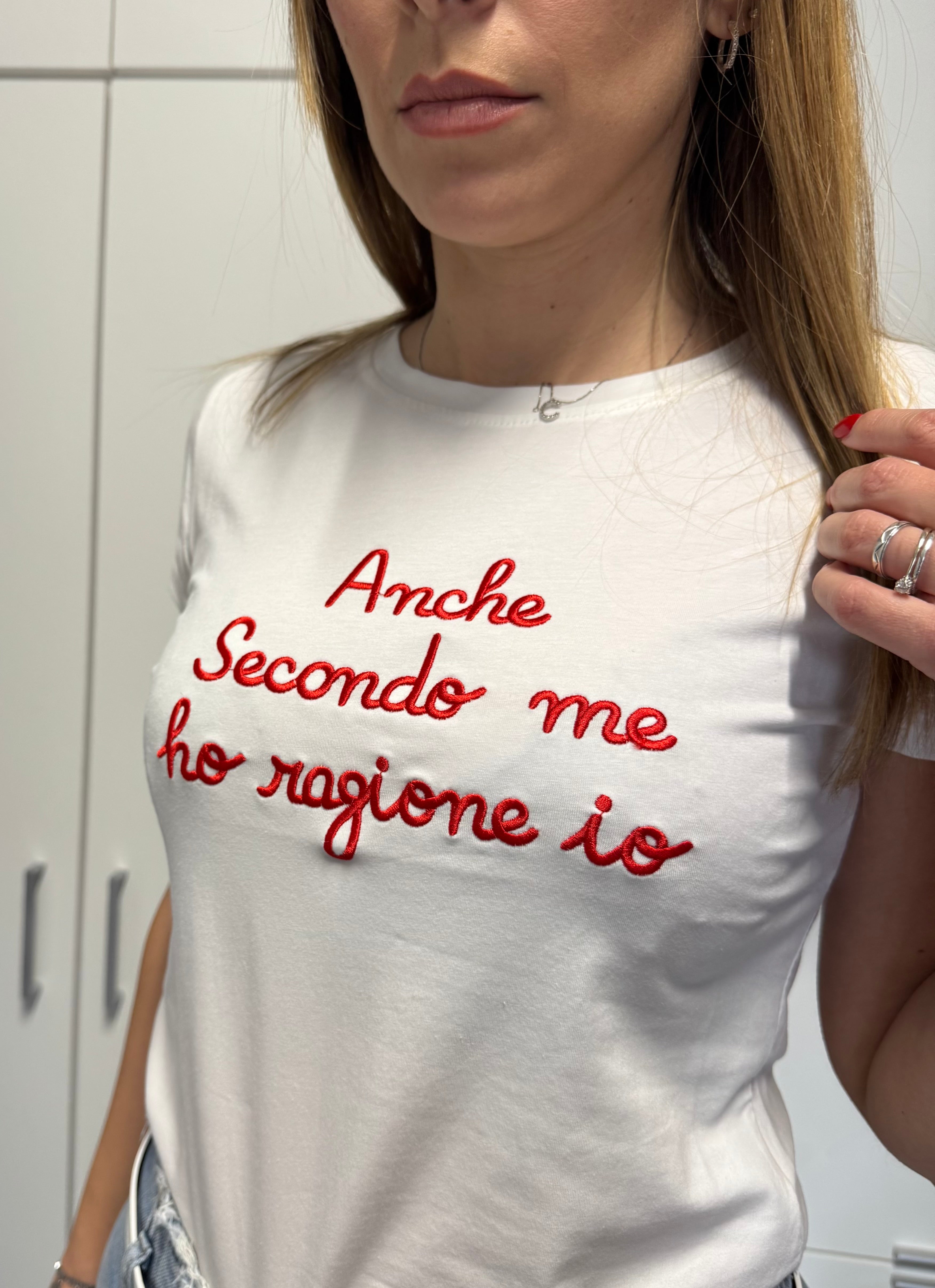 T-shirt “Ho sempre ragione” e “Anche secondo me ho sempre ragione io”