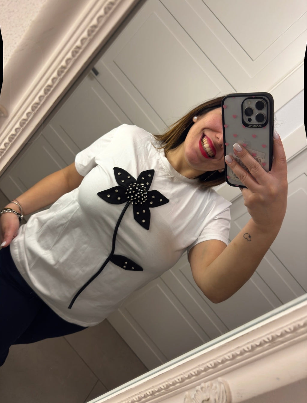T-shirt flowers fiocchi