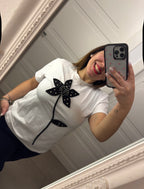 T-shirt flowers fiocchi