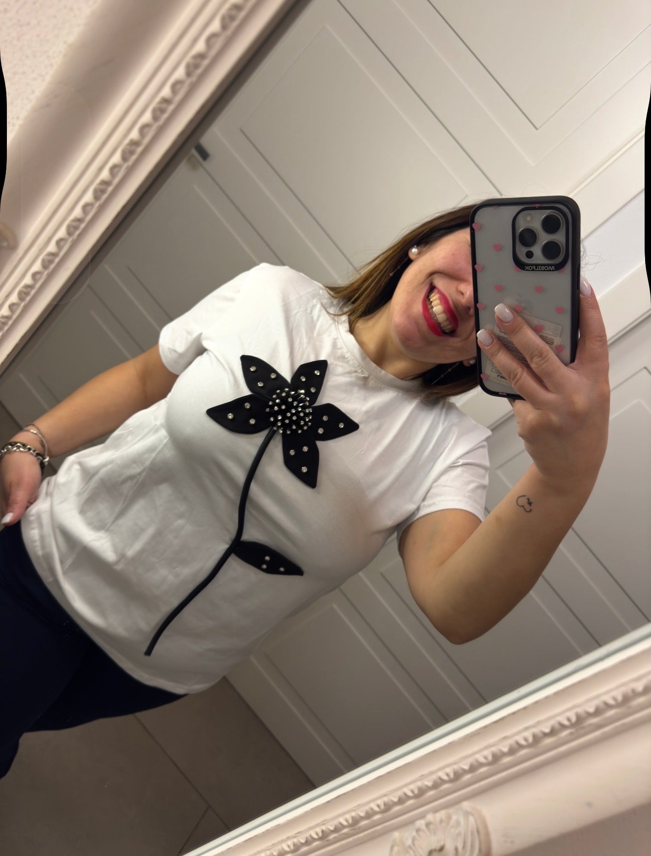 T-shirt flowers fiocchi