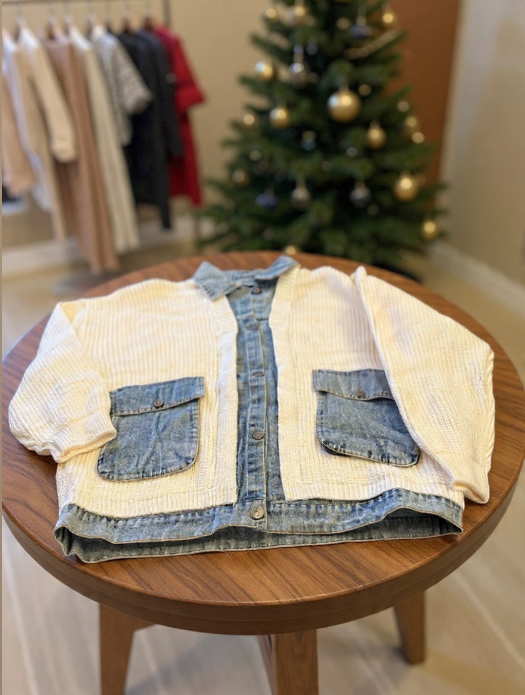 Cardigan Denim Chic