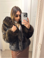 Pelliccia pellicciosa Aria Fur Marrone