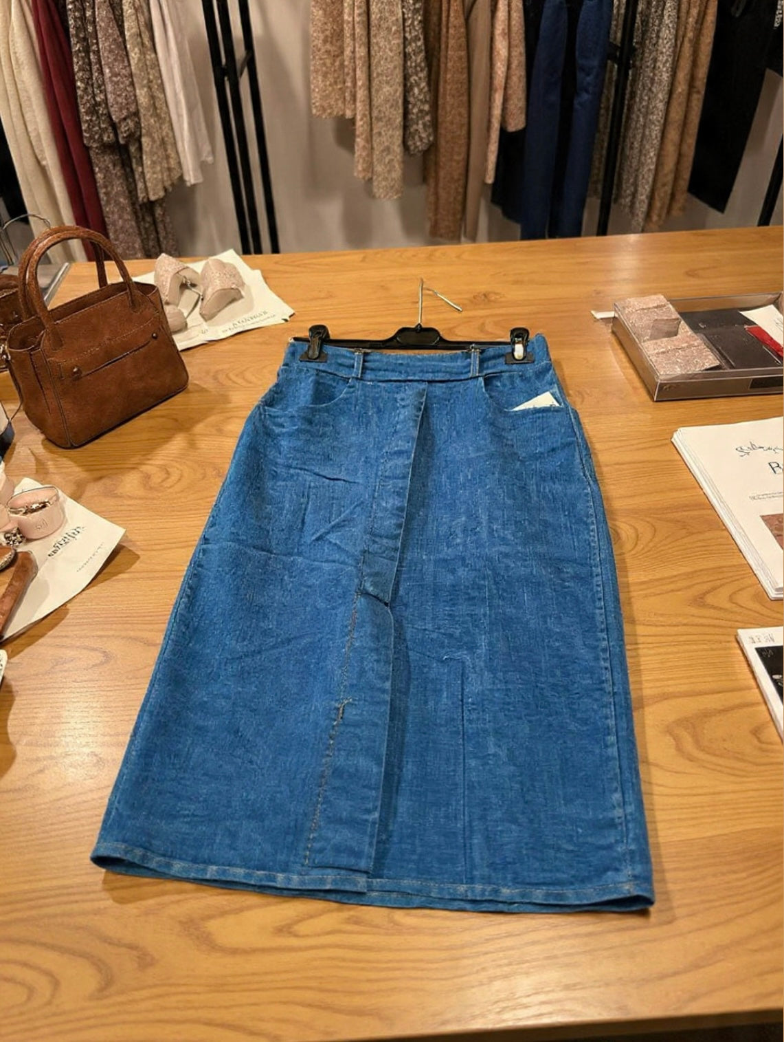 Gonna in jeans blu