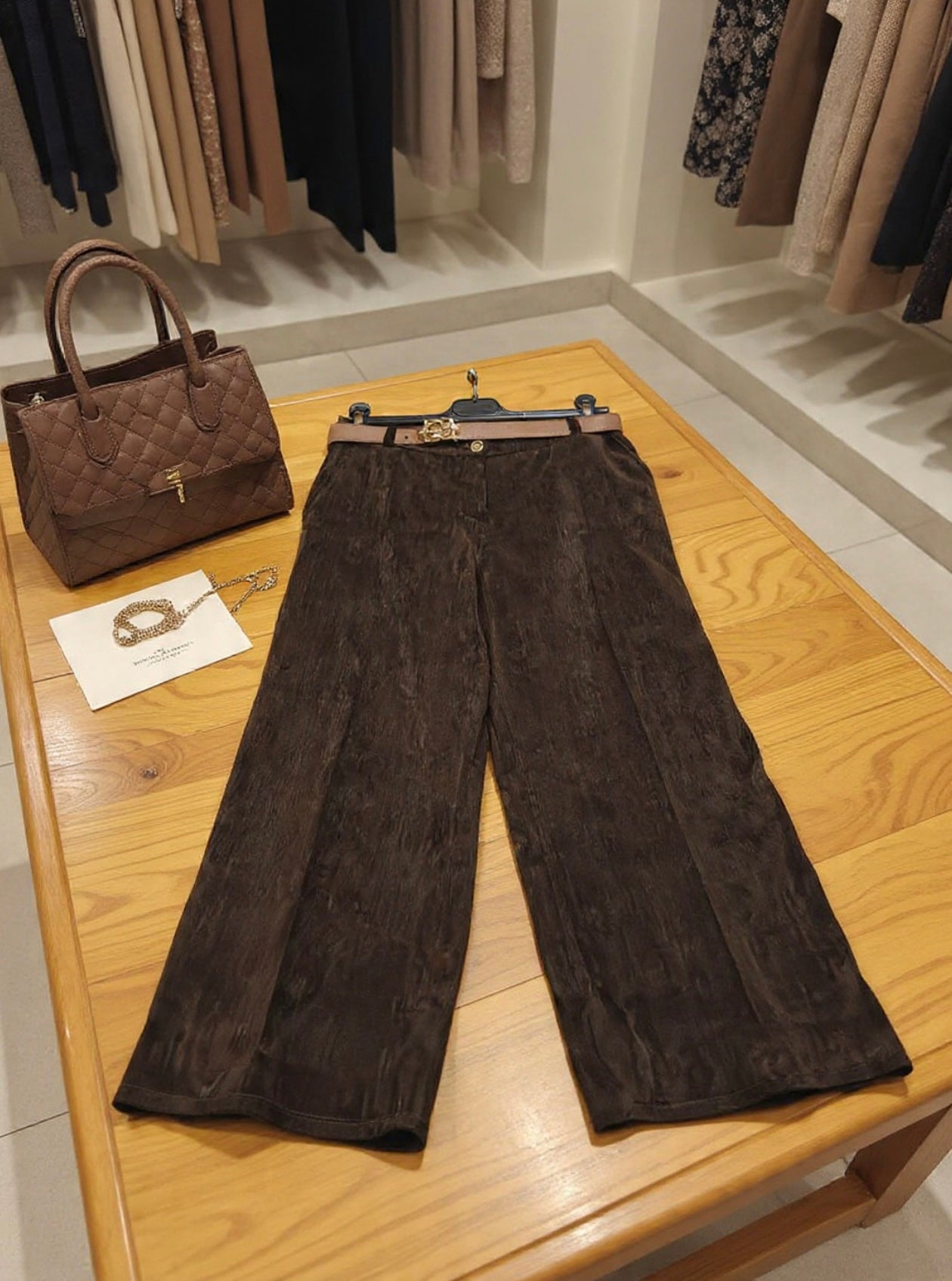 ♥️ Pantalone Brown Essence