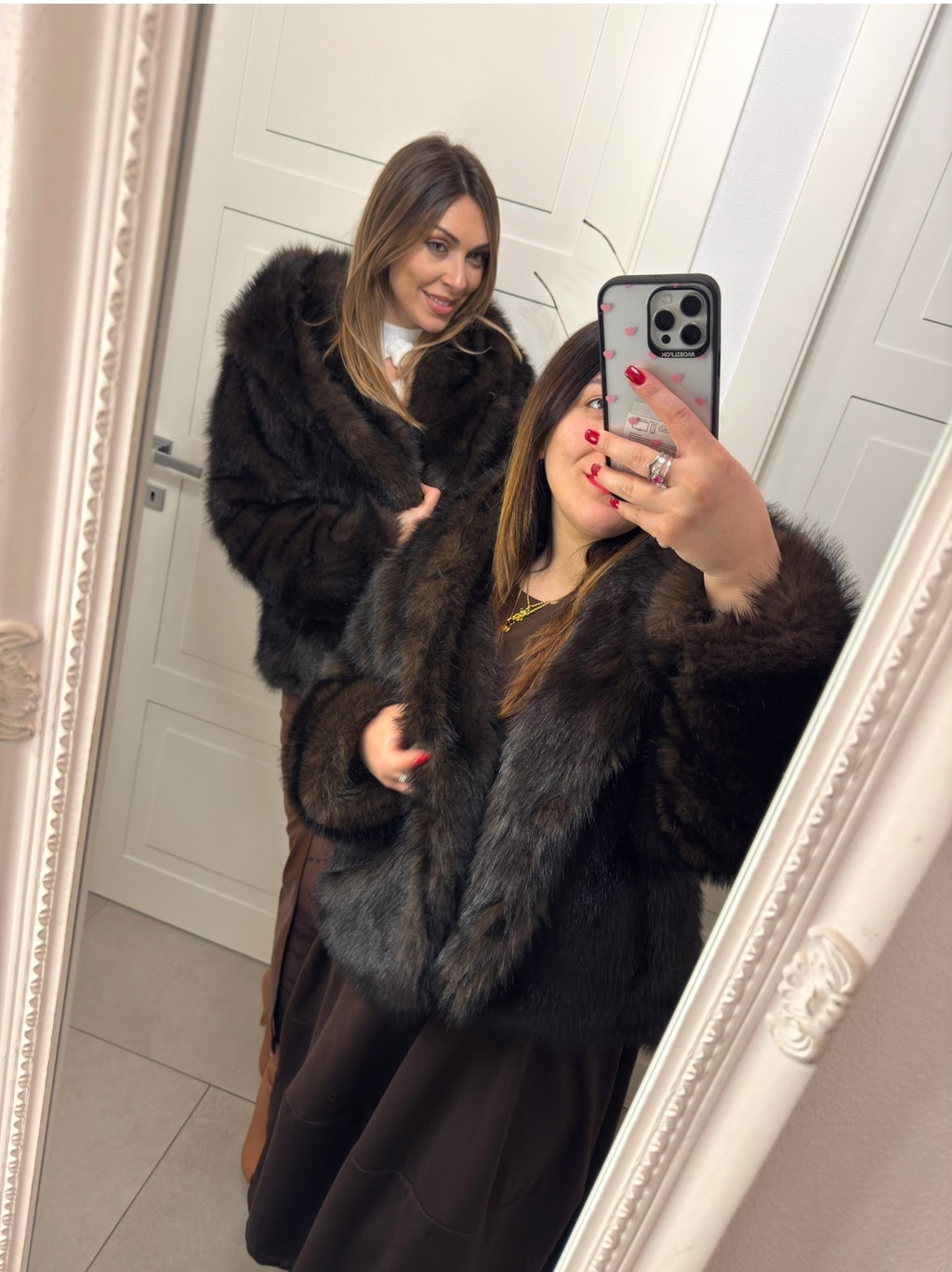 Pelliccia pellicciosa Aria Fur Marrone