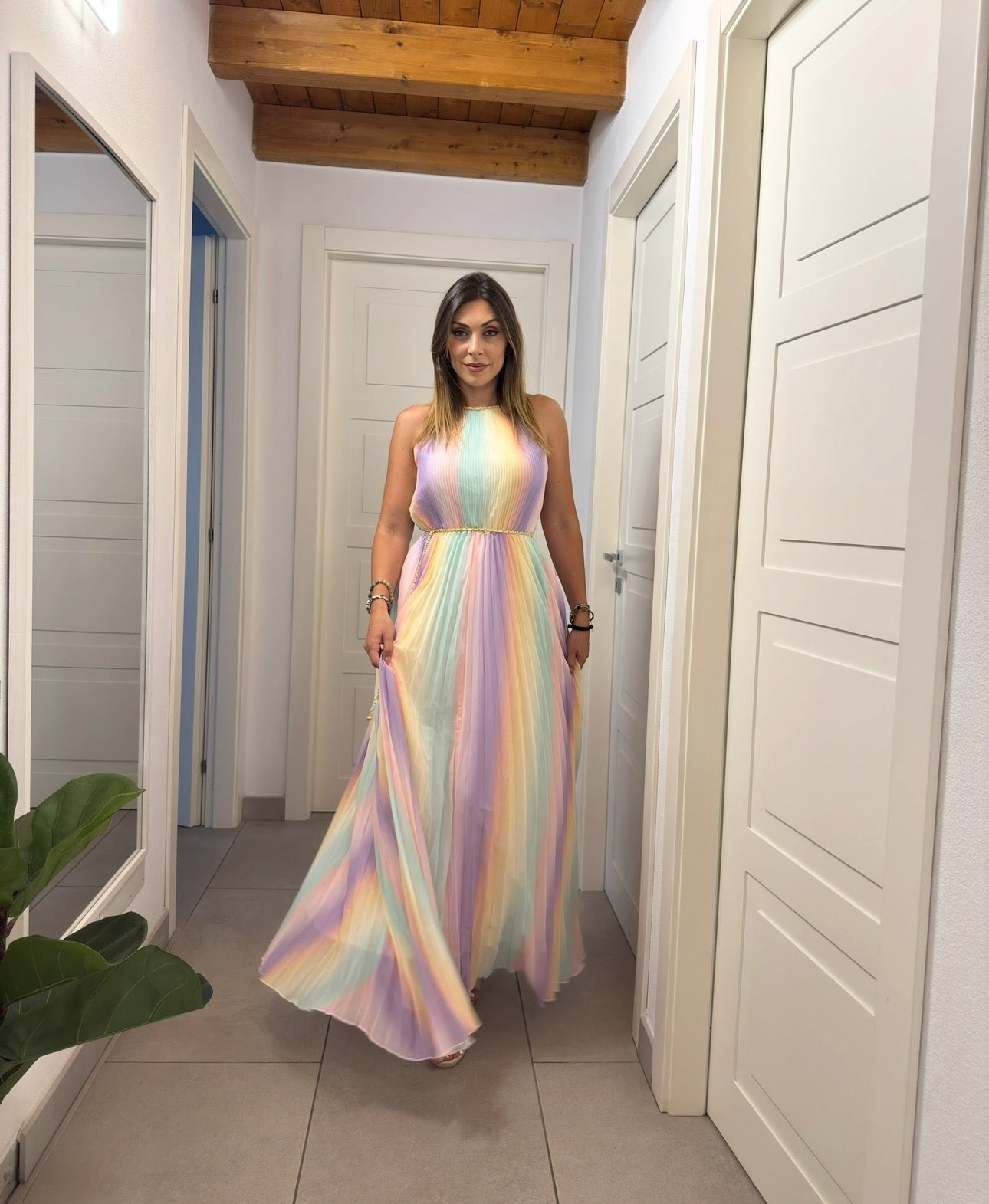 Abito lungo Rainbow