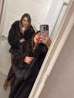 Pelliccia pellicciosa Aria Fur Marrone