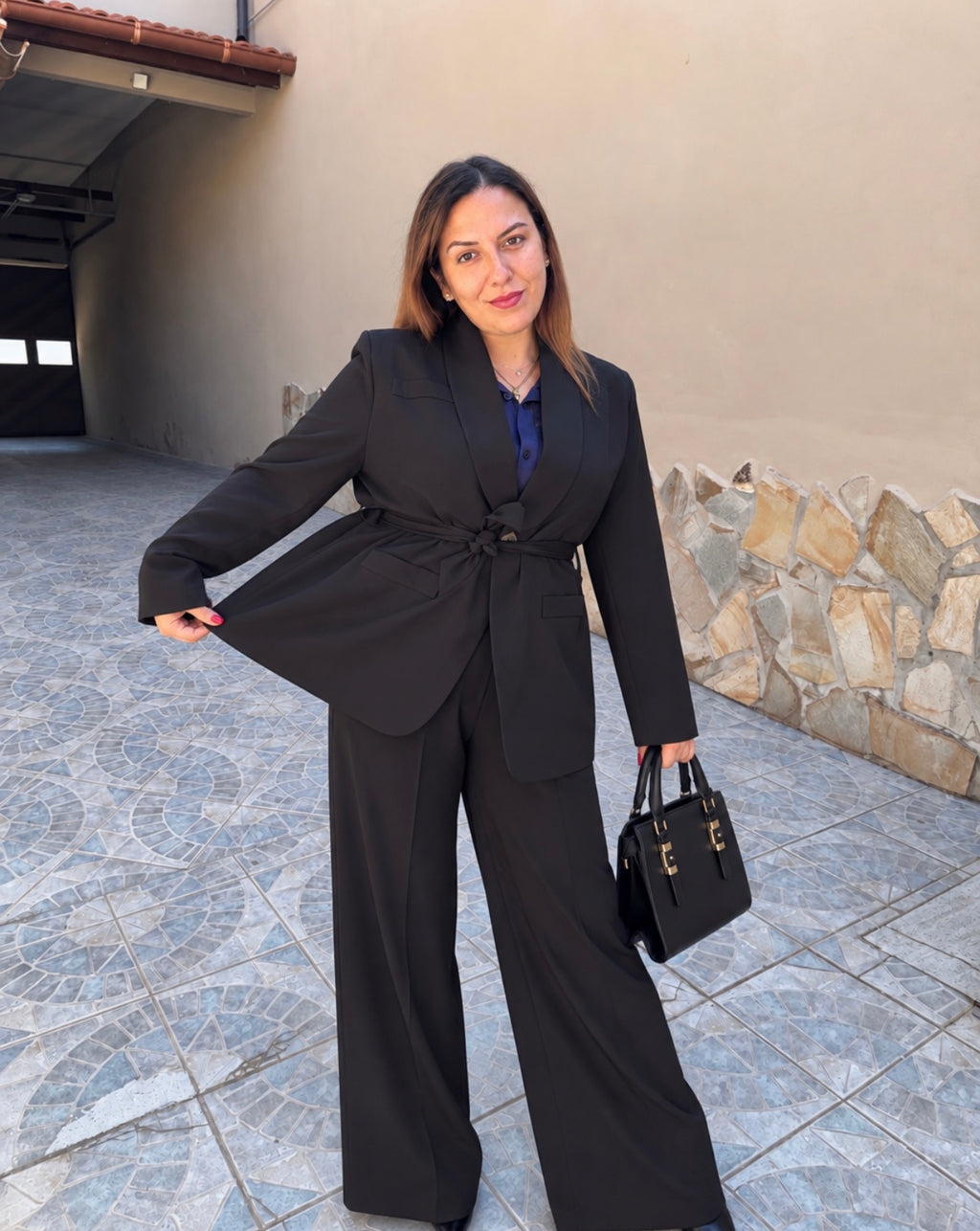 Completo Giacca + Pantalone Curvy NERO