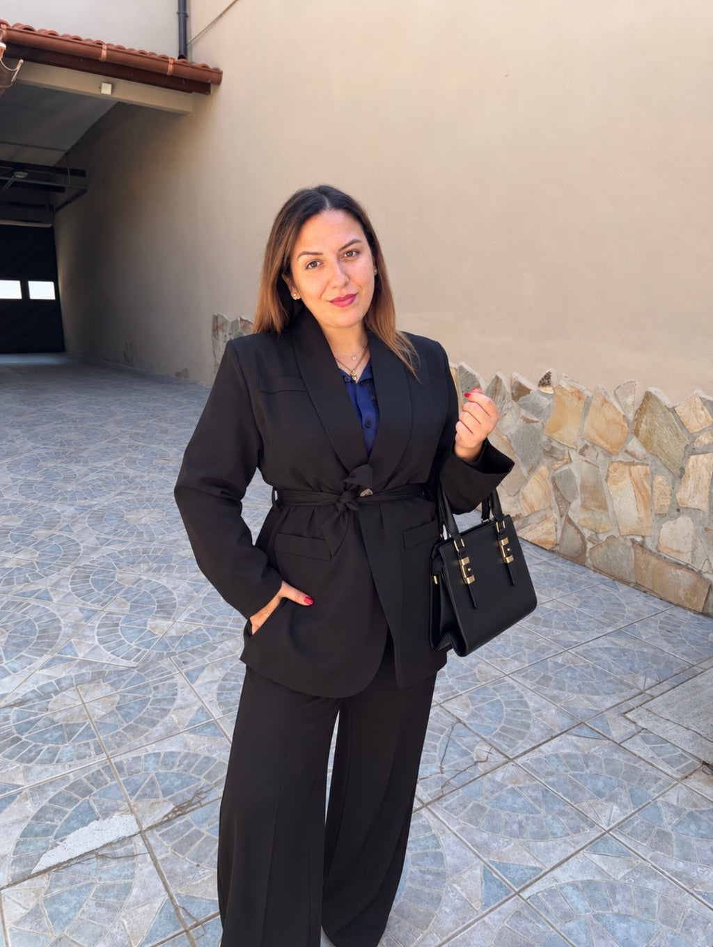 Completo Giacca + Pantalone Curvy NERO