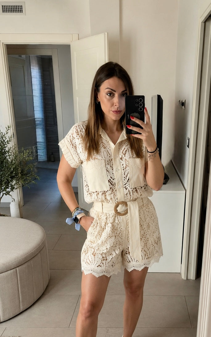 Completo Pizzo Élite – Camicia & Pantaloncino