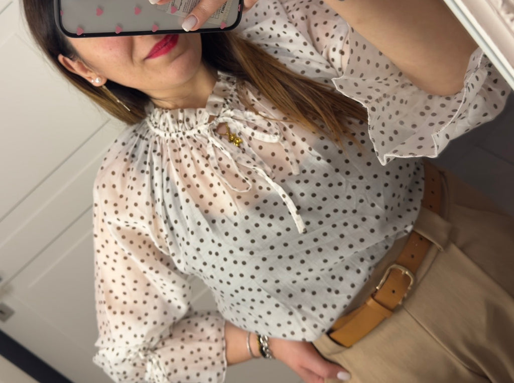 Blusa Pois Chérie