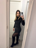 Abito Vellutino Black