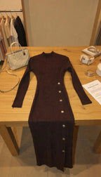 Abito Rib Chic Buttons