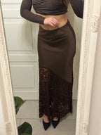 Gonna “Noir Velvet Lace”