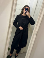 Trench Suede nero